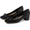 Franco Sarto Natalia Square Toe Block Heel Pumps with Bow | Heels