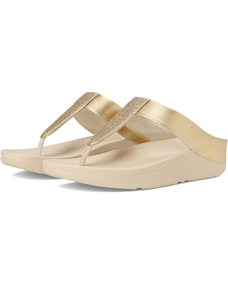 FitFlop Fino Glitterdust Metallic Toe-Post Sandals 10 FitFlop Fino Glitterdust Metallic Toe-Post Sandals - Image 8