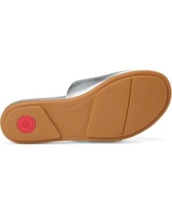 FitFlop Gracie Crystal Maxi-Buckle Metallic-Leather Slides | Sandals -Shoe Rush Shop 61LUveac9rL. AC SR736920