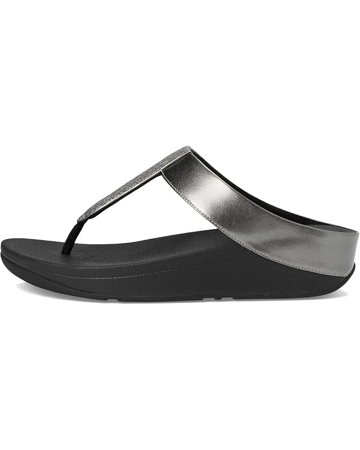 FitFlop Fino Glitterdust Metallic Toe-Post Sandals 6 FitFlop Fino Glitterdust Metallic Toe-Post Sandals - Image 4