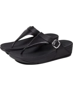 FitFlop Lulu Adjustable Leather Toe Post Sandals