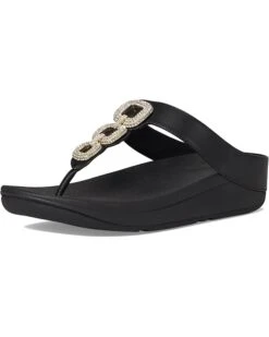 FitFlop Fino Crystal-Chain Leather Toe-Post Sandals -Shoe Rush Shop 61Uto7glTnL. AC SR736920