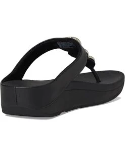FitFlop Fino Crystal-Chain Leather Toe-Post Sandals -Shoe Rush Shop 61XG JT7yL. AC SR736920