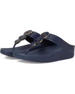 FitFlop Fino Resin-Hoop Leather Toe-Post Sandals -Shoe Rush Shop 61YBqDrLVgL. AC SR736920
