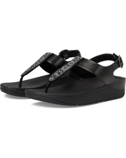 FitFlop Fino Crystal-Mix T-Strap Sandals