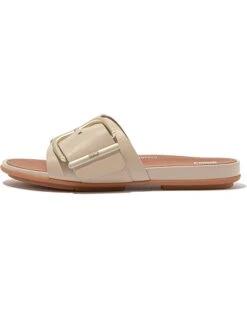 FitFlop Gracie Maxi-Buckle Leather Slides | Sandals -Shoe Rush Shop 61j 9jHVAKL. AC SR736920