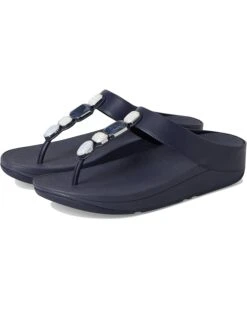 FitFlop Fino Multi-Stone Leather Toe-Post Sandals -Shoe Rush Shop 61lL8WAHzuL. AC SR736920