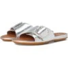 FitFlop Gracie Crystal Maxi-Buckle Metallic-Leather Slides | Sandals -Shoe Rush Shop 61mOI26GZML. AC SR736920