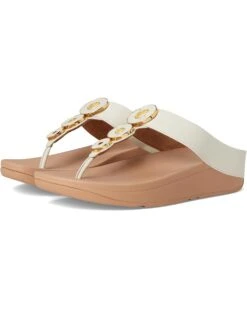 FitFlop Fino Resin-Hoop Leather Toe-Post Sandals -Shoe Rush Shop 61qGL878zTL. AC SR736920