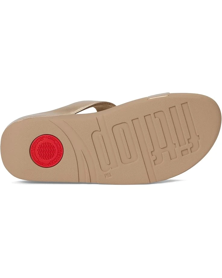 FitFlop Halo Bead-Circle Metallic H-Bar Slides | Sandals 5 FitFlop Halo Bead-Circle Metallic H-Bar Slides | Sandals - Image 3