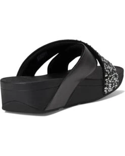 FitFlop Lulu Crystal-Mix Metallic Cross Slides | Sandals -Shoe Rush Shop 61t1JgzgXjL. AC SR736920