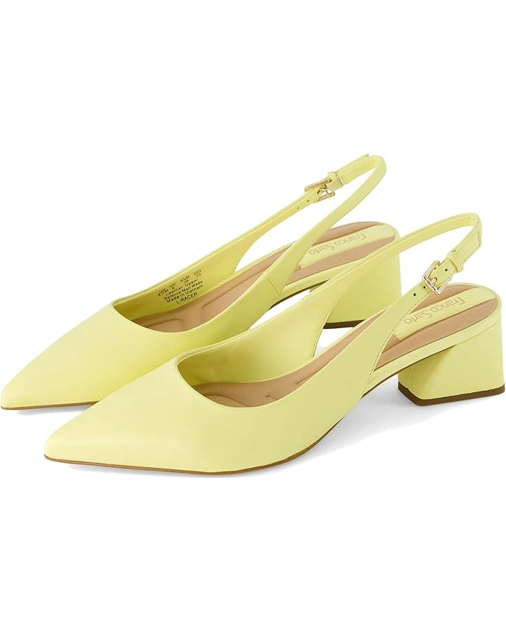 Franco Sarto Racer Slingback Low Block Heel Pointed Toe Pump | Heels 3 Franco Sarto Racer Slingback Low Block Heel Pointed Toe Pump | Heels