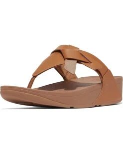 FitFlop Lulu Folded-Knot Leather Toe-Post Sandals -Shoe Rush Shop 71HJoQwq2eL. AC SR736920