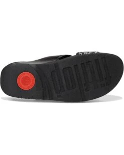 FitFlop Lulu Crystal-Mix Metallic Cross Slides | Sandals -Shoe Rush Shop 71IIHbeAjgL. AC SR736920