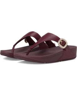 FitFlop Lulu Crystal-Buckle Leather Toe-Post Sandals -Shoe Rush Shop 71PZev kOAL. AC SR736920