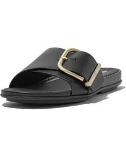 FitFlop Gracie Maxi-Buckle Leather Slides | Sandals -Shoe Rush Shop 71Q8siqy8ML. AC SR736920