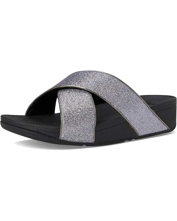 FitFlop Lulu Glitterdust Cross Slides | Sandals 9 FitFlop Lulu Glitterdust Cross Slides | Sandals - Image 7