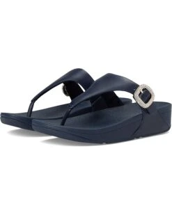 FitFlop Lulu Crystal-Buckle Leather Toe-Post Sandals -Shoe Rush Shop 71V4vsEPZBL. AC SR736920