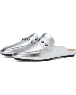 FitFlop Delicato Crystal-Cluster Soft M/Leather Mules | Flats