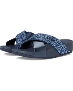 FitFlop Lulu Crystal-Mix Metallic Cross Slides | Sandals -Shoe Rush Shop 71YOD9Bi IL. AC SR736920