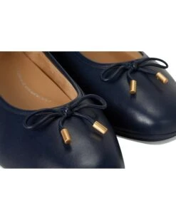 FitFlop Delicato Bow Soft Metallic-Leather Ballet Flats -Shoe Rush Shop 71Z5gpAoeL. AC SR736920