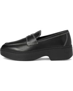 FitFlop F-Luma Contrast-Stitch Leather Demi-Wedge Loafers -Shoe Rush Shop 71Zyee6TCL. AC SR736920