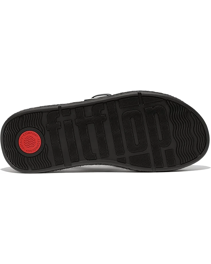 FitFlop F-Mode Espadrille Buckle Leather Flatform Sandals 5 FitFlop F-Mode Espadrille Buckle Leather Flatform Sandals - Image 3