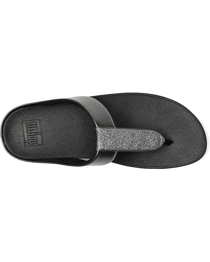 FitFlop Fino Glitterdust Metallic Toe-Post Sandals 4 FitFlop Fino Glitterdust Metallic Toe-Post Sandals - Image 2
