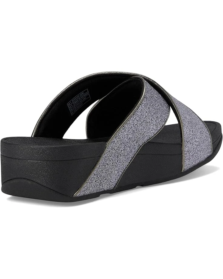 FitFlop Lulu Glitterdust Cross Slides | Sandals 7 FitFlop Lulu Glitterdust Cross Slides | Sandals - Image 5