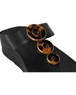 FitFlop Fino Resin-Hoop Leather Toe-Post Sandals -Shoe Rush Shop 71nBf5ISyL. AC SR736920