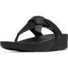 FitFlop Lulu Folded-Knot Leather Toe-Post Sandals -Shoe Rush Shop 71qOVf333JL. AC SR736920