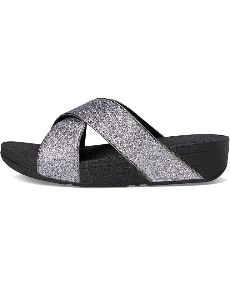 FitFlop Lulu Glitterdust Cross Slides | Sandals 6 FitFlop Lulu Glitterdust Cross Slides | Sandals - Image 4