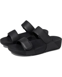 FitFlop Lulu Adjustable Leather Slides | Sandals