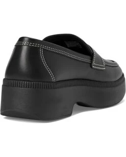 FitFlop F-Luma Contrast-Stitch Leather Demi-Wedge Loafers -Shoe Rush Shop 71vIsqYspAL. AC SR736920