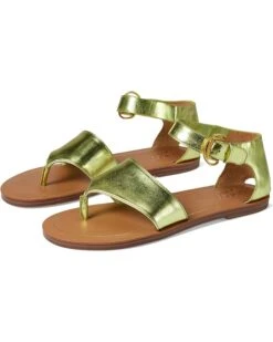 Franco Sarto Ruth Ankle Strap Thong Flat Sandals