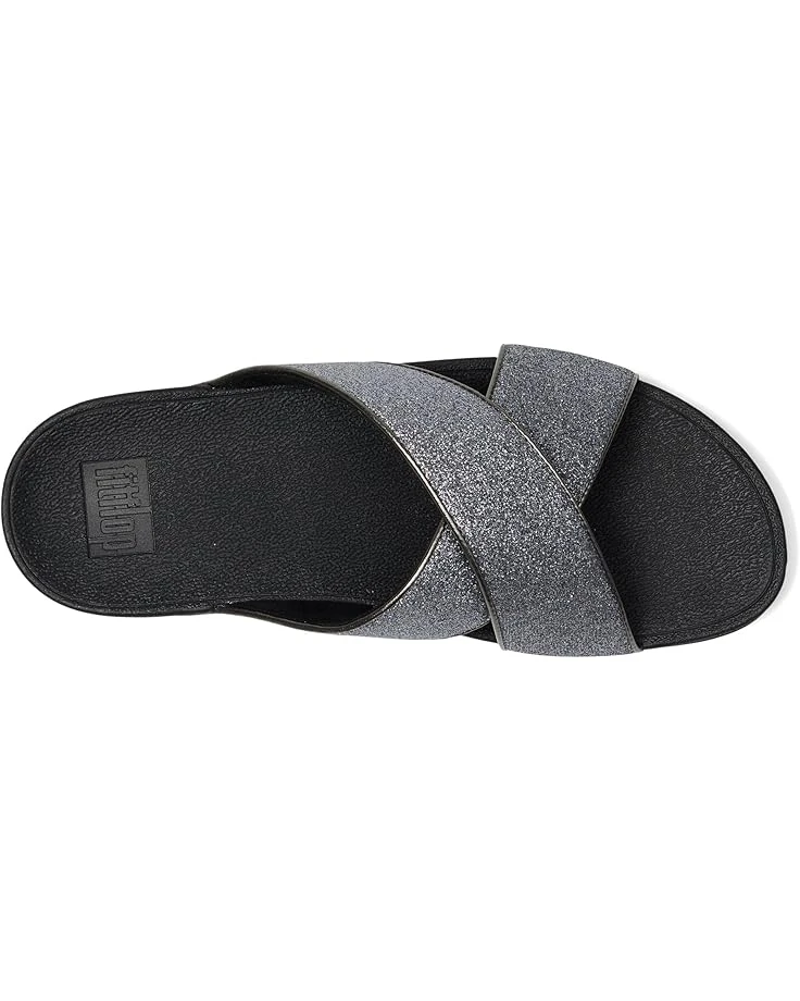 FitFlop Lulu Glitterdust Cross Slides | Sandals 4 FitFlop Lulu Glitterdust Cross Slides | Sandals - Image 2