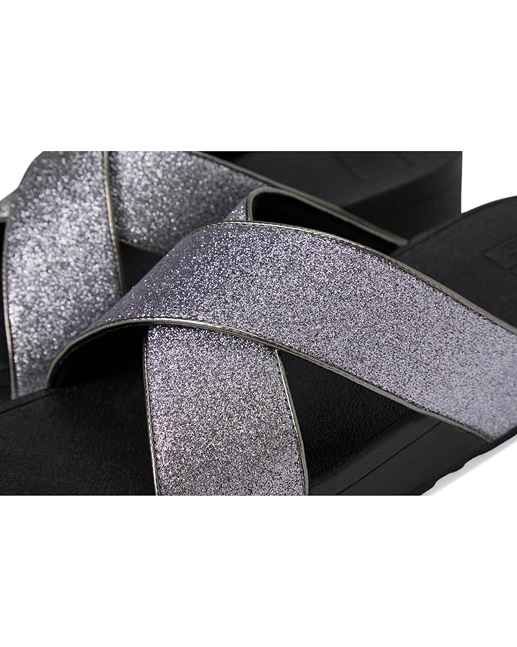 FitFlop Lulu Glitterdust Cross Slides | Sandals 8 FitFlop Lulu Glitterdust Cross Slides | Sandals - Image 6