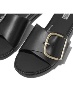 FitFlop Gracie Maxi-Buckle Leather Slides | Sandals -Shoe Rush Shop 81tCBbobcOL. AC SR736920